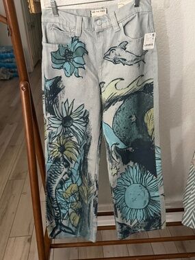 We The Free Straight Leg Jeans Seashore Combo Size 26